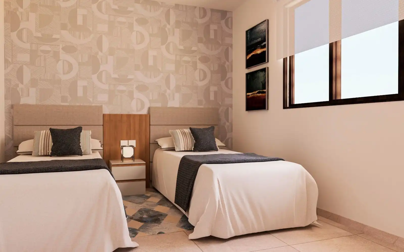 Schlafzimmer von Wohnung zum Verkauf in Pulpí mit Klimaanlage, Terrasse und Abstellraum