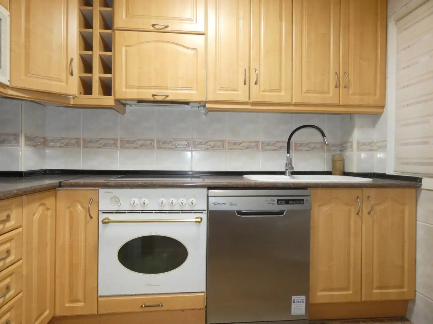 Kitchen of Flat for rent in Zaragoza  with Air Conditioner, Heating and Furnished