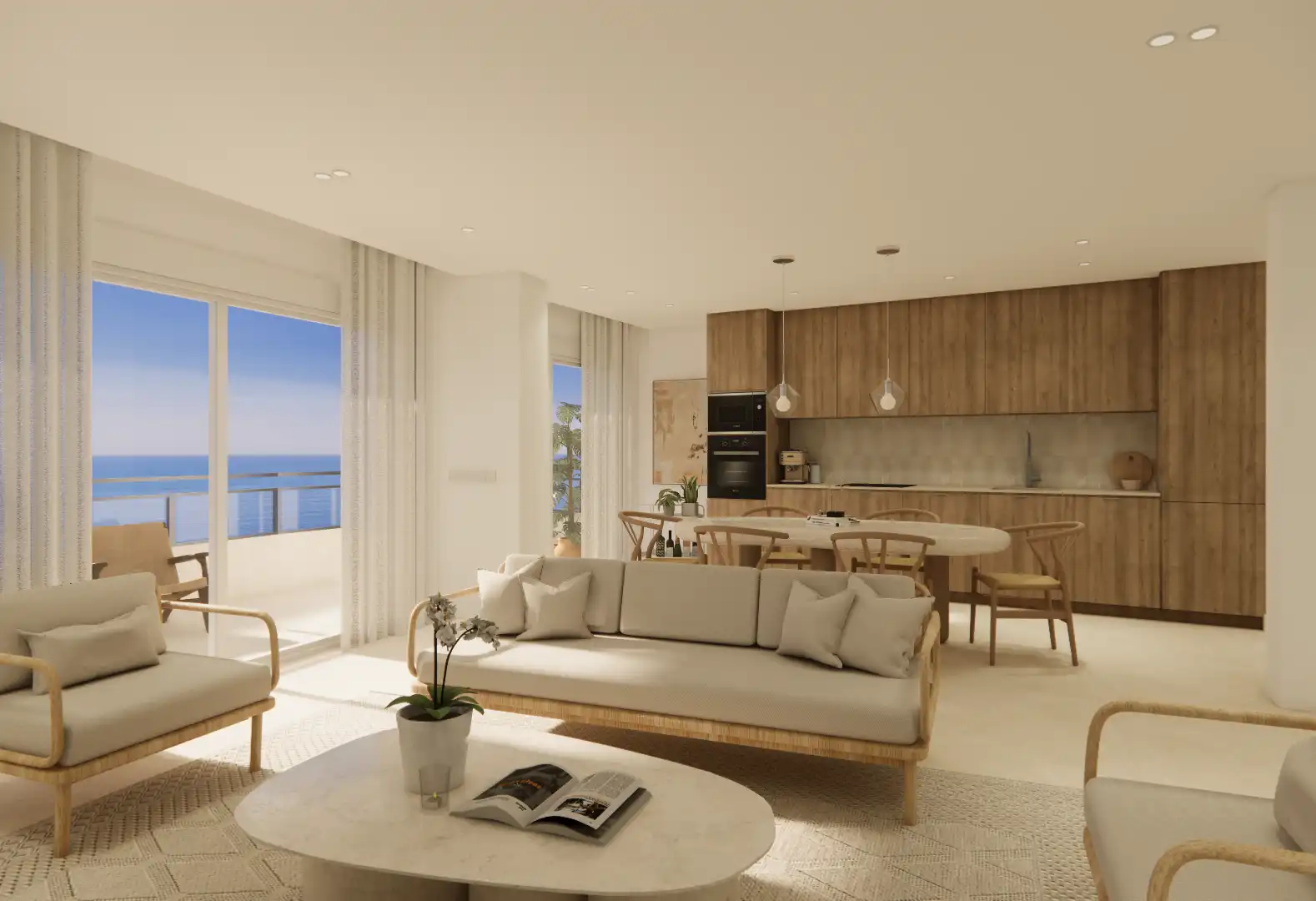 Sala de estar de Piso en venta en Málaga con Terraza