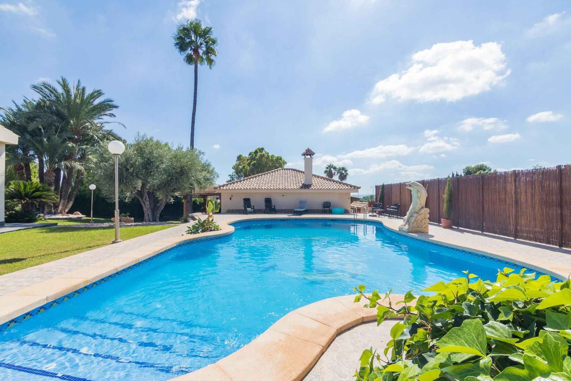Swimming pool of House or chalet for sale in Elche / Elx  with Air Conditioner, Heating and Private garden