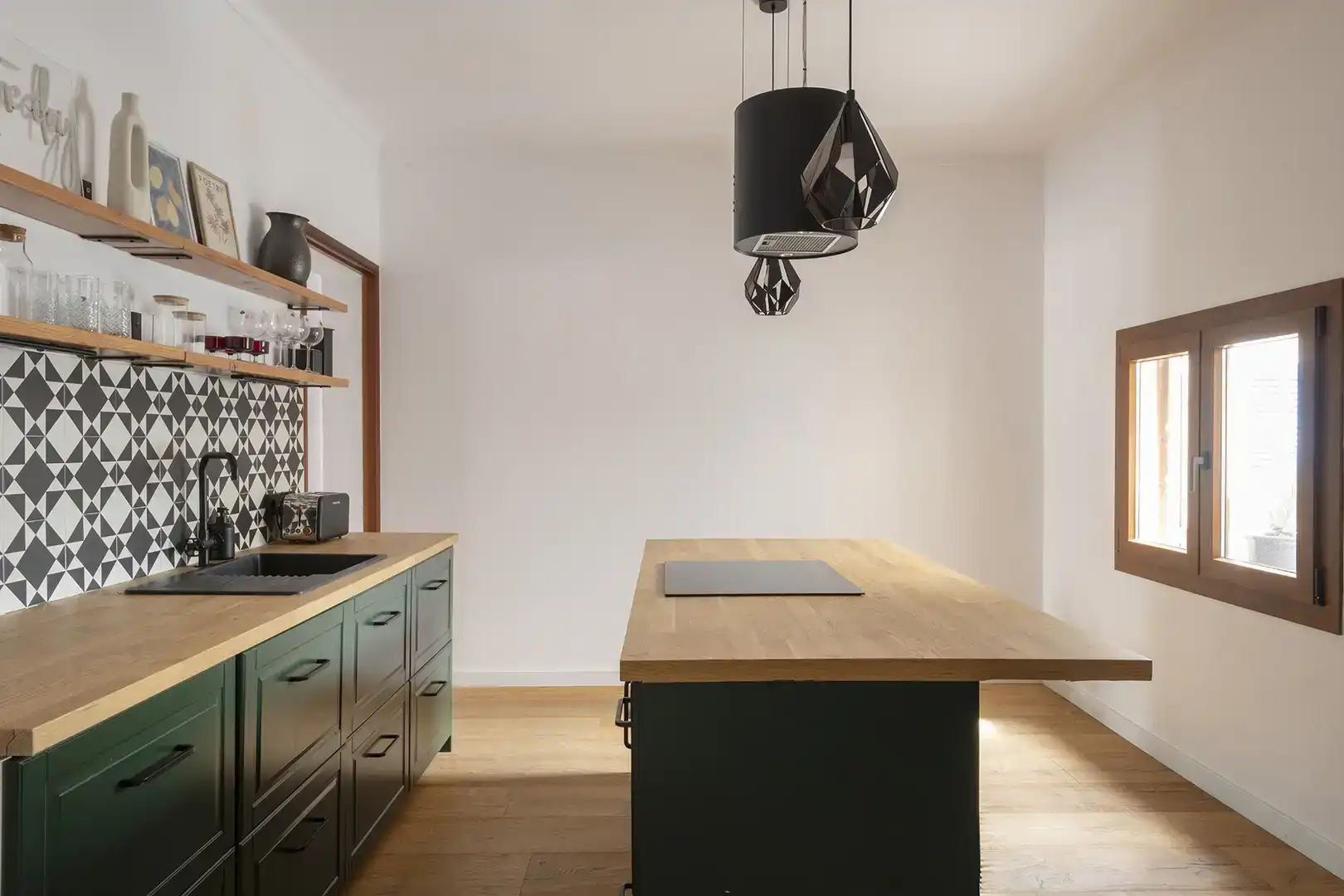 Kitchen of Flat for rent in Felanitx  with Air Conditioner and Balcony