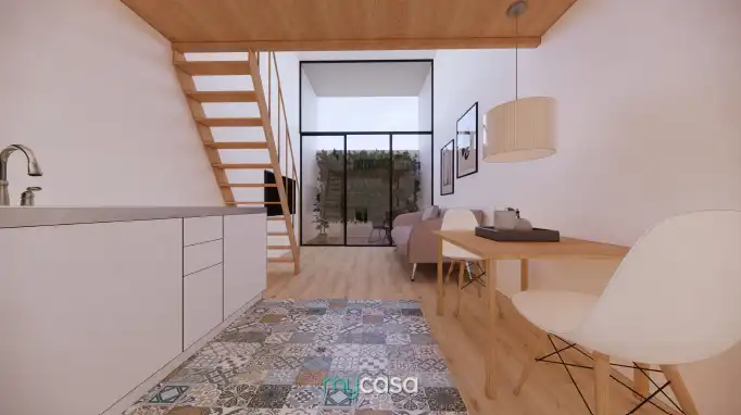 Sala d'estar de Loft en venda en Badalona amb Parquet, Forn i Alarma