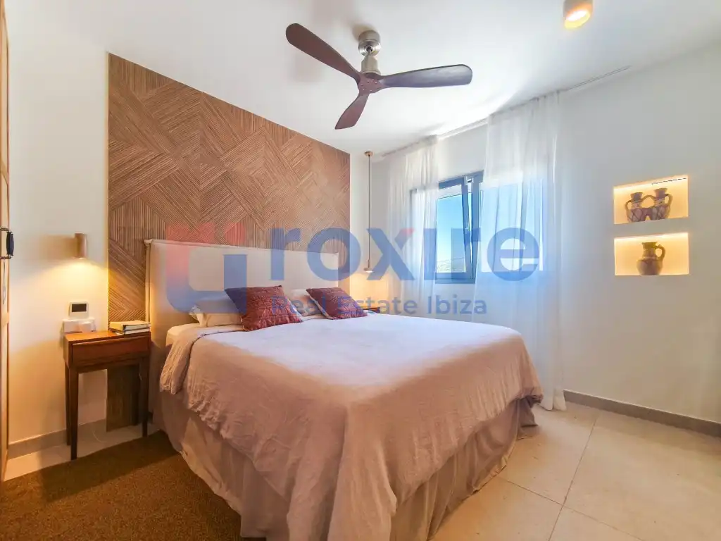 Habitación de Casa adosada de alquiler en Sant Antoni de Portmany con Aire acondicionado, Calefacción y Jardín privado