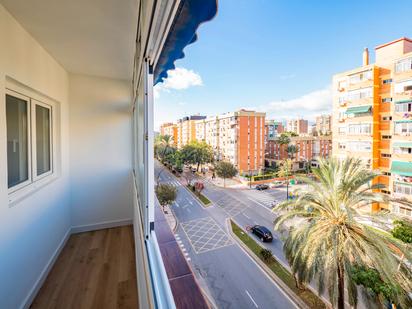 Bedroom of Flat for sale in Málaga Capital  with Air Conditioner, Parquet flooring and Terrace