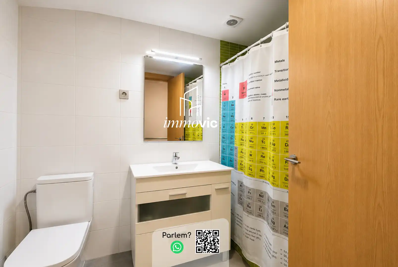 Baño de Dúplex en venta en Roda de Ter con Calefacción, Parquet y Terraza