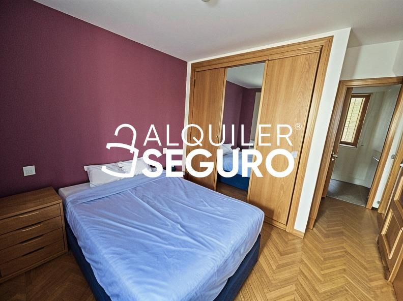 Bedroom of Flat to rent in  Madrid Capital  with Air Conditioner and Furnished