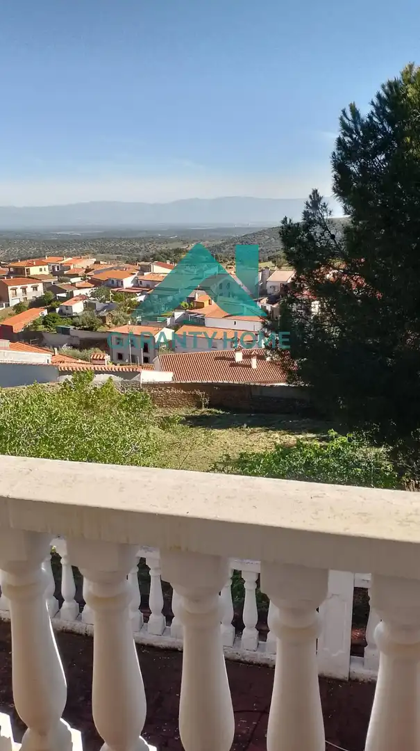 Vista exterior de Casa o chalet en venta en Casas de Miravete con Aire acondicionado, Calefacción y Jardín privado