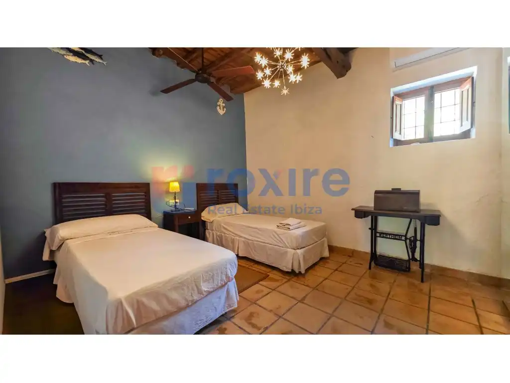 Bedroom of Country homes for rent in Sant Josep de sa Talaia  with Air Conditioner, Private garden and Terrace