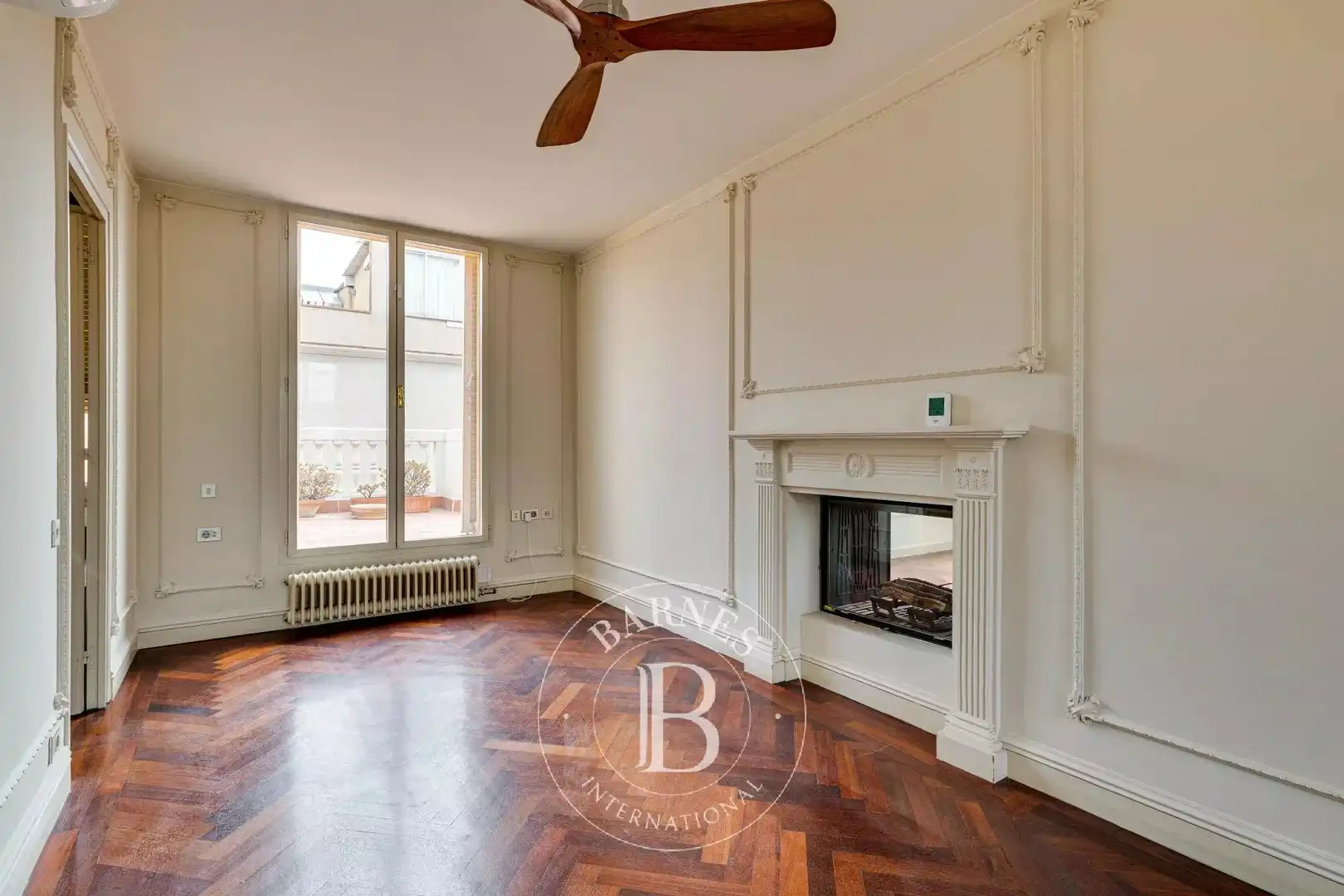 Wohnzimmer von Wohnung zur Miete in Barcelona mit Klimaanlage, Heizung und Terrasse