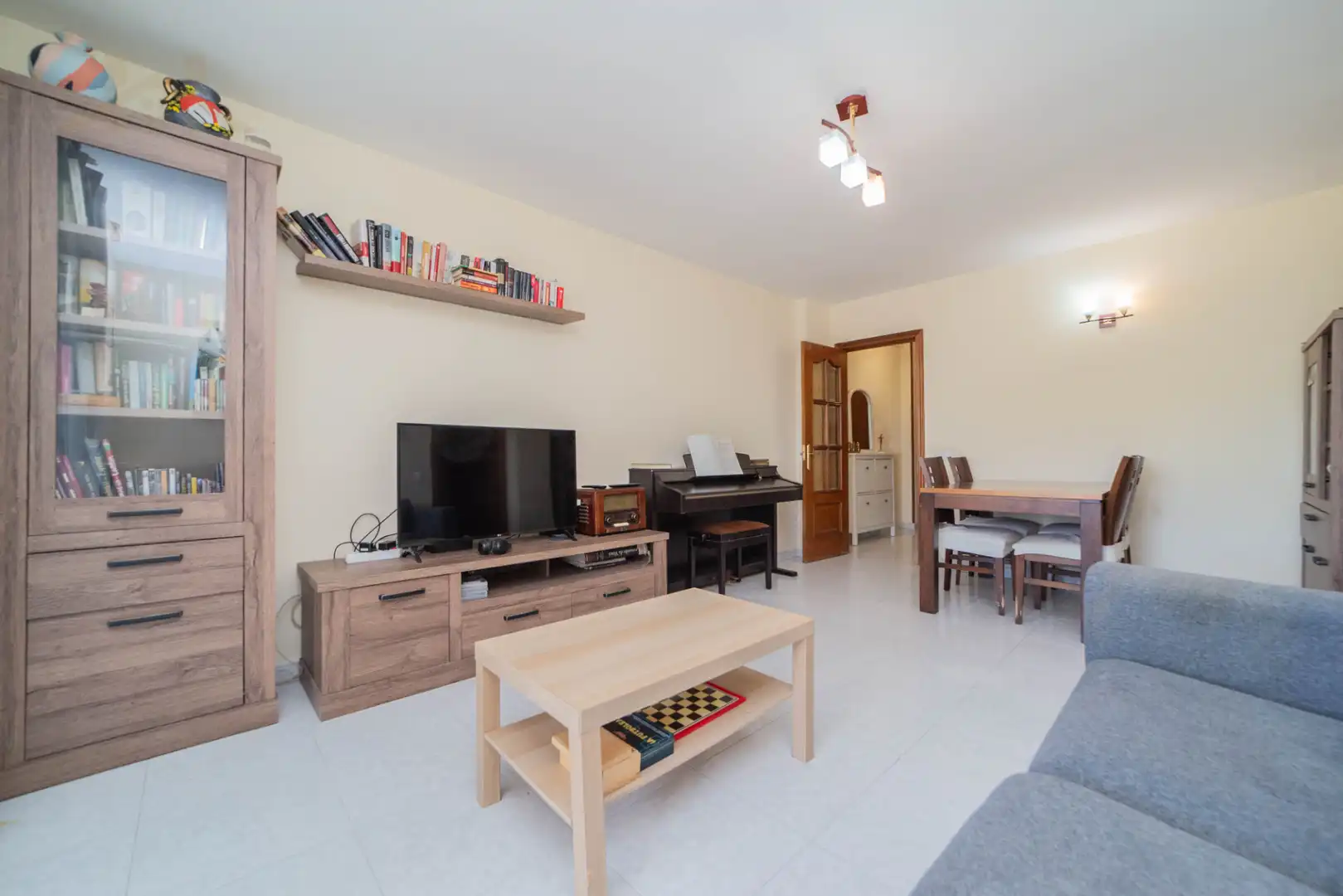 Living room of Flat for sale in Móstoles  with Heating, Terrace and Furnished