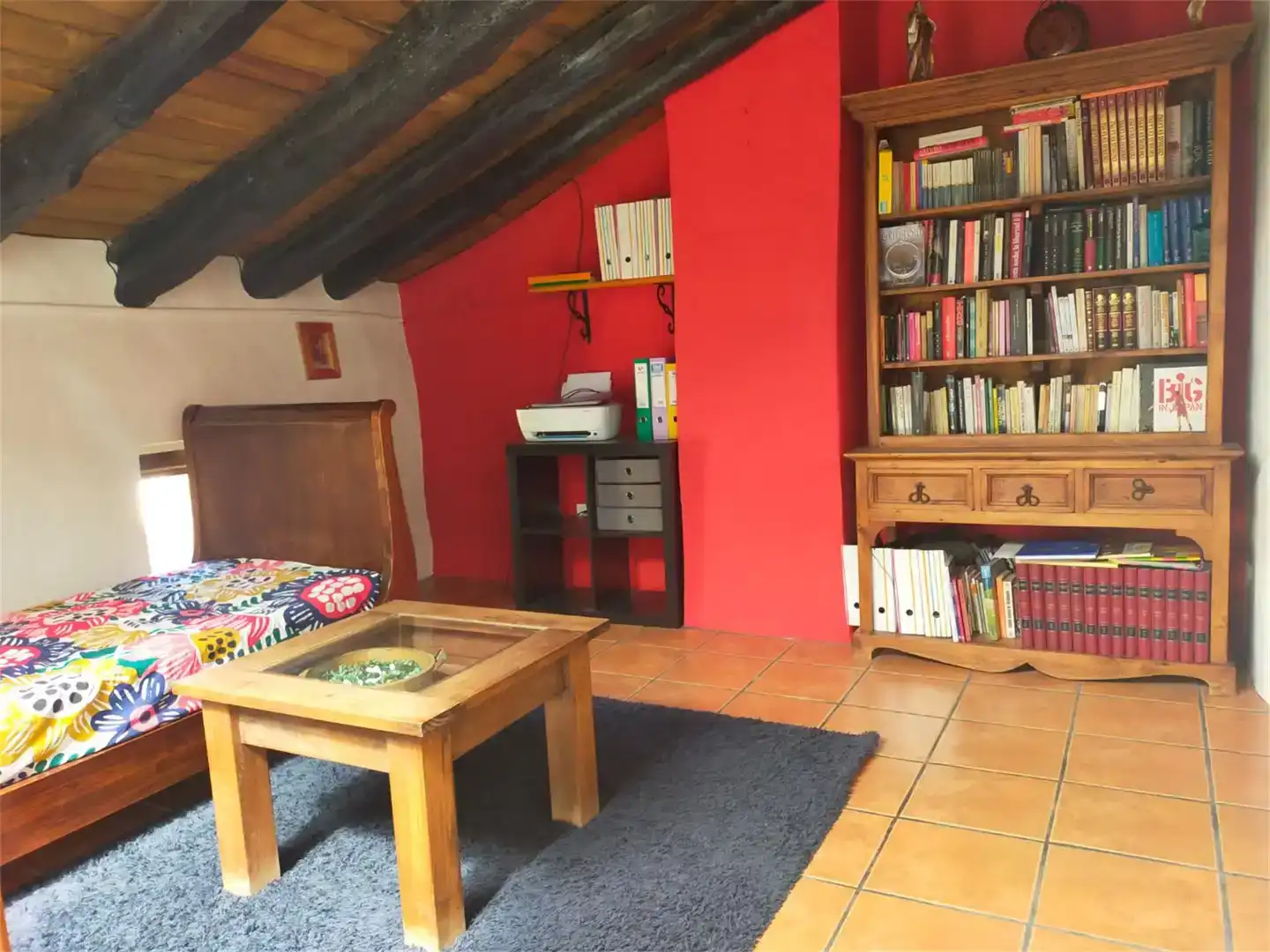 Sala d'estar de Casa adosada en venda en Ujué / Uxue amb Balcó