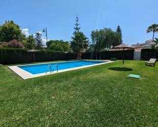 Swimming pool of Single-family semi-detached for sale in Málaga Capital  with Air Conditioner and Swimming Pool