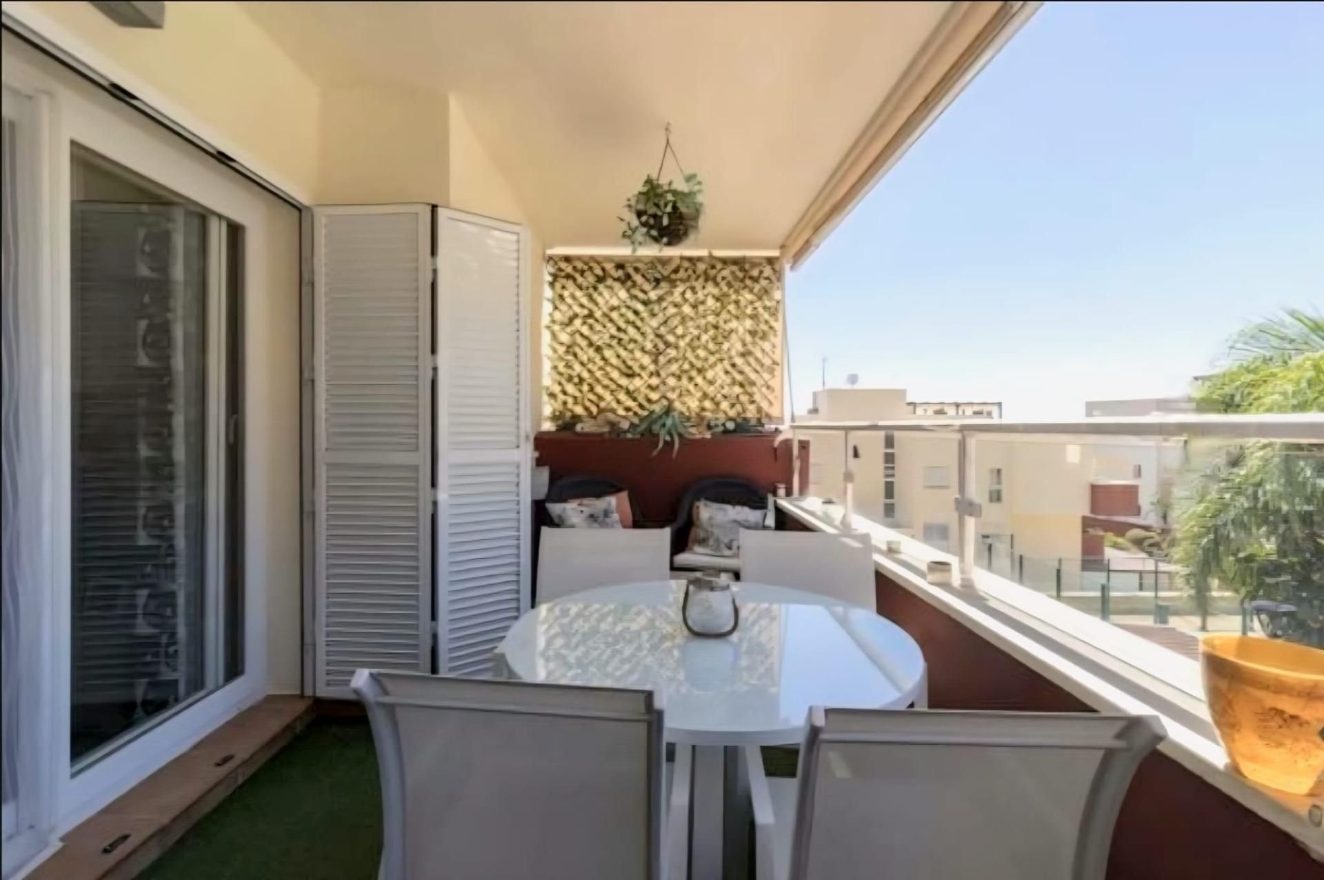 Balcony of Flat for sale in Benalmádena  with Air Conditioner, Terrace and Community pool