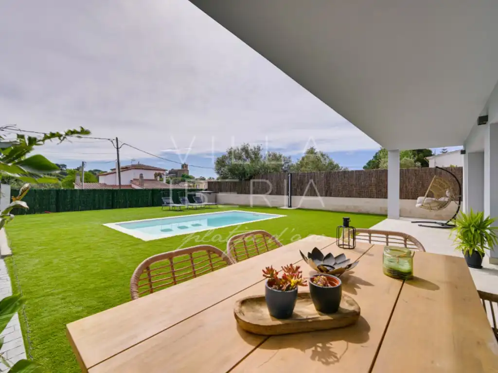 Garden of Houses for sale in Calonge i Sant Antoni  with Air Conditioner, Heating and Private garden