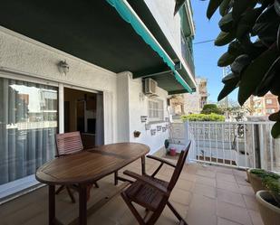 Exterior view of Flat for sale in Cubelles  with Air Conditioner, Private garden and Terrace