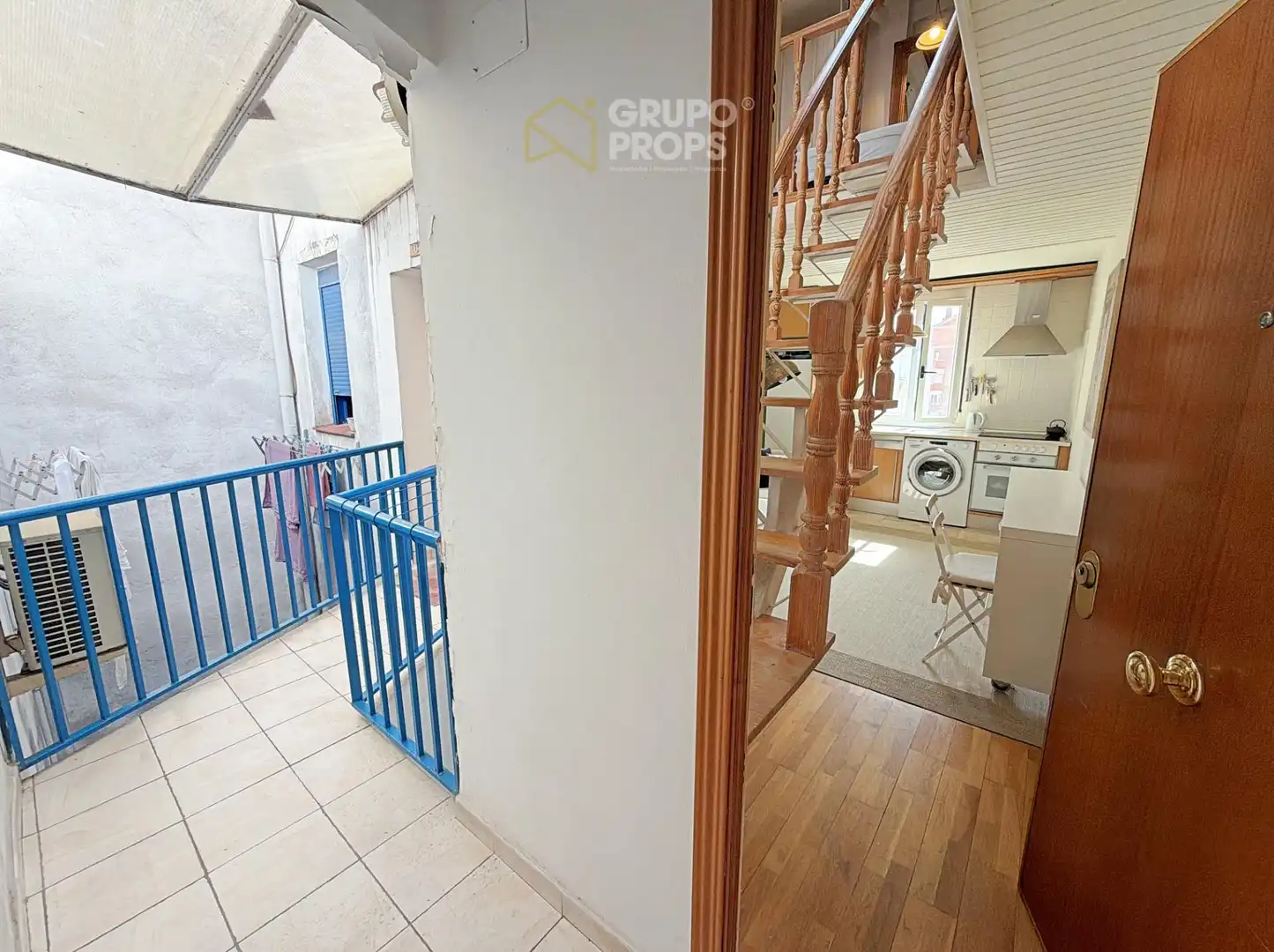 Terraza de Piso de alquiler en Madrid con Aire acondicionado, Calefacción y Amueblado