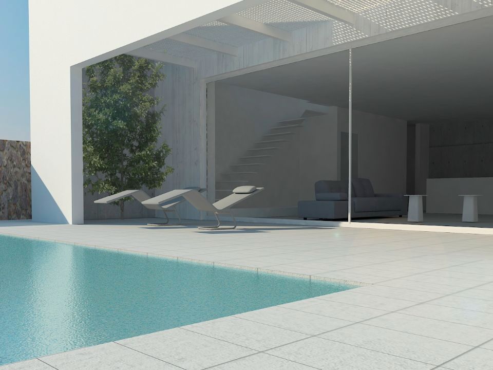 Piscina de Residencial en venda en Santiago de Compostela 