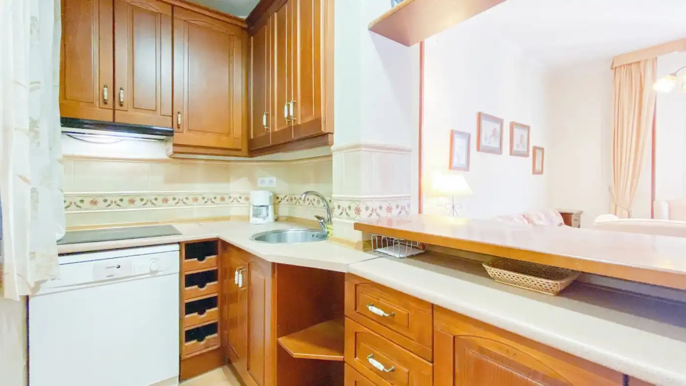 Kitchen of Flat for rent in Málaga  with Air Conditioner, Parquet flooring and Furnished