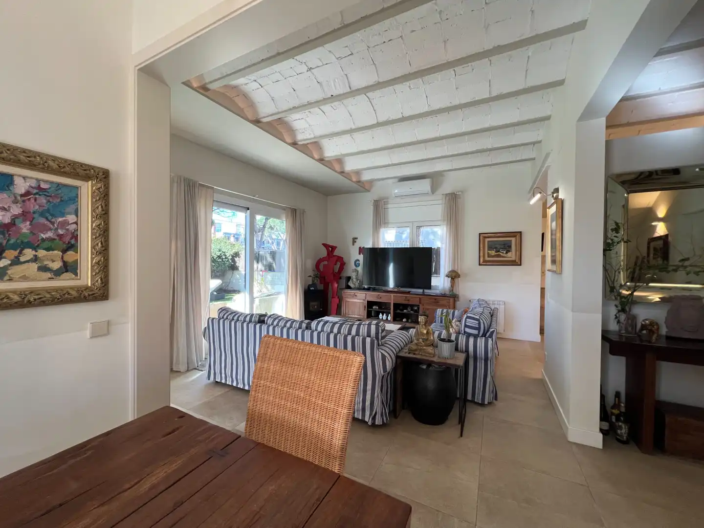 Living room of Houses for rent in Castelldefels  with Air Conditioner, Heating and Private garden