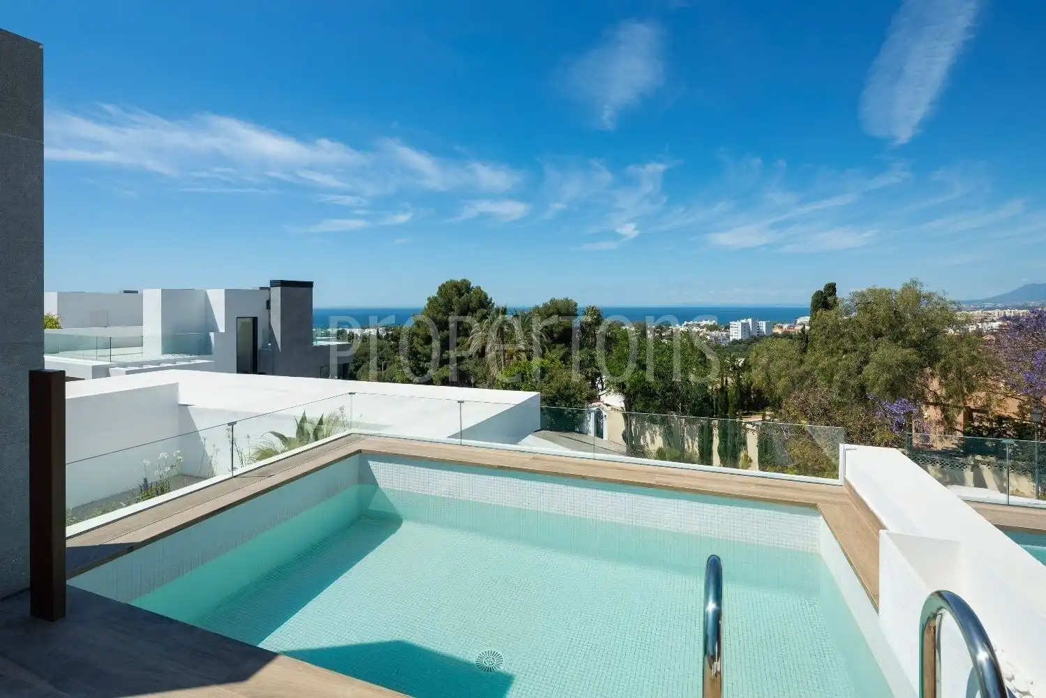 Swimming pool of Detached homes for sale in Marbella