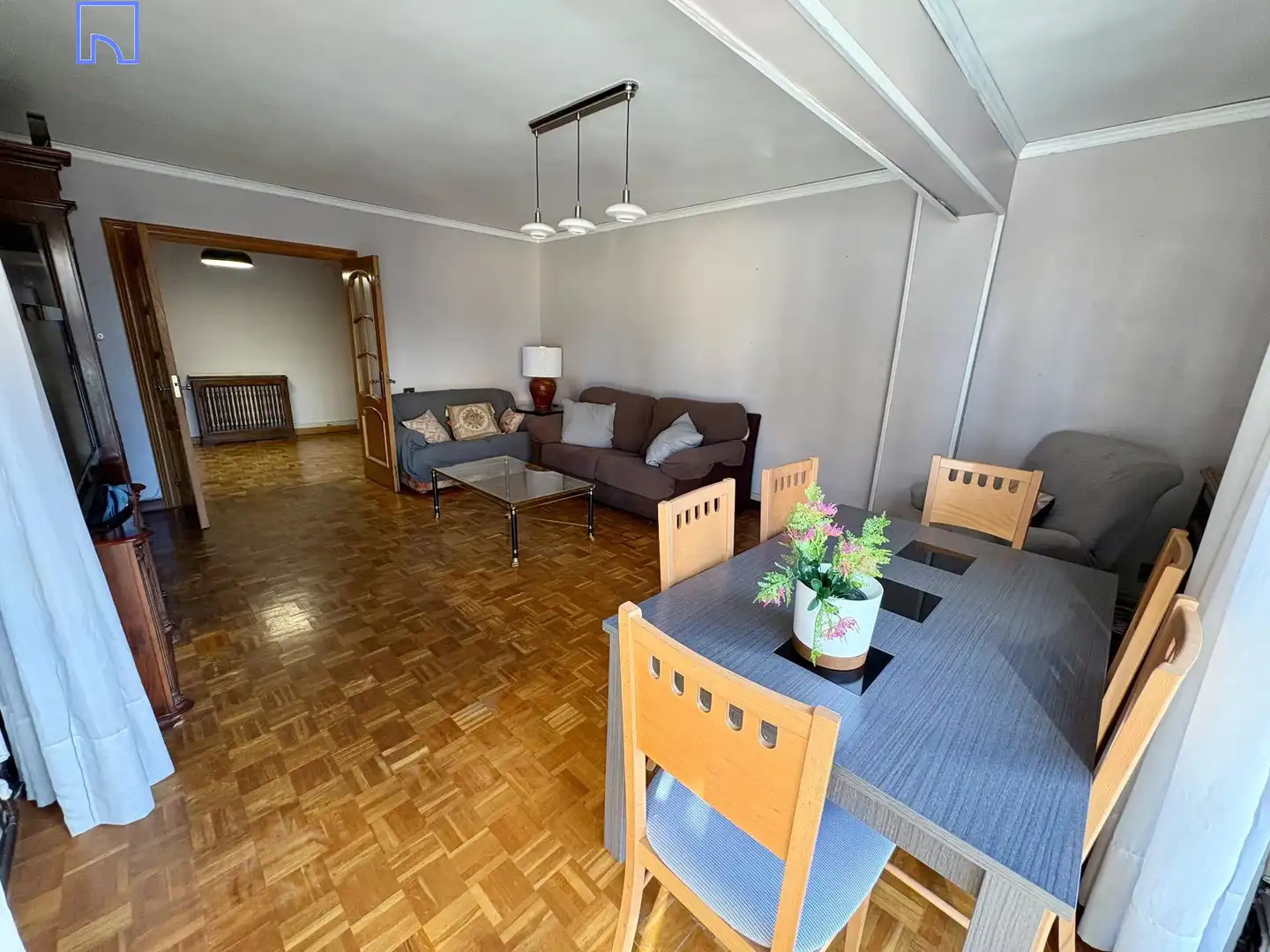 Sala de estar de Piso en venta en Tudela con Aire acondicionado, Calefacción y Parquet