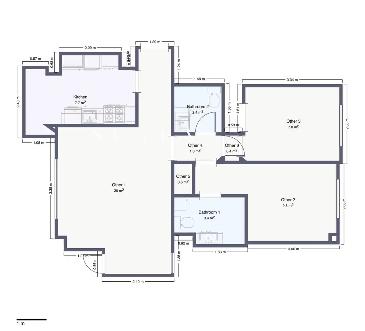 Wohnung zur Miete in Madrid mit Klimaanlage, Heizung und Parkett