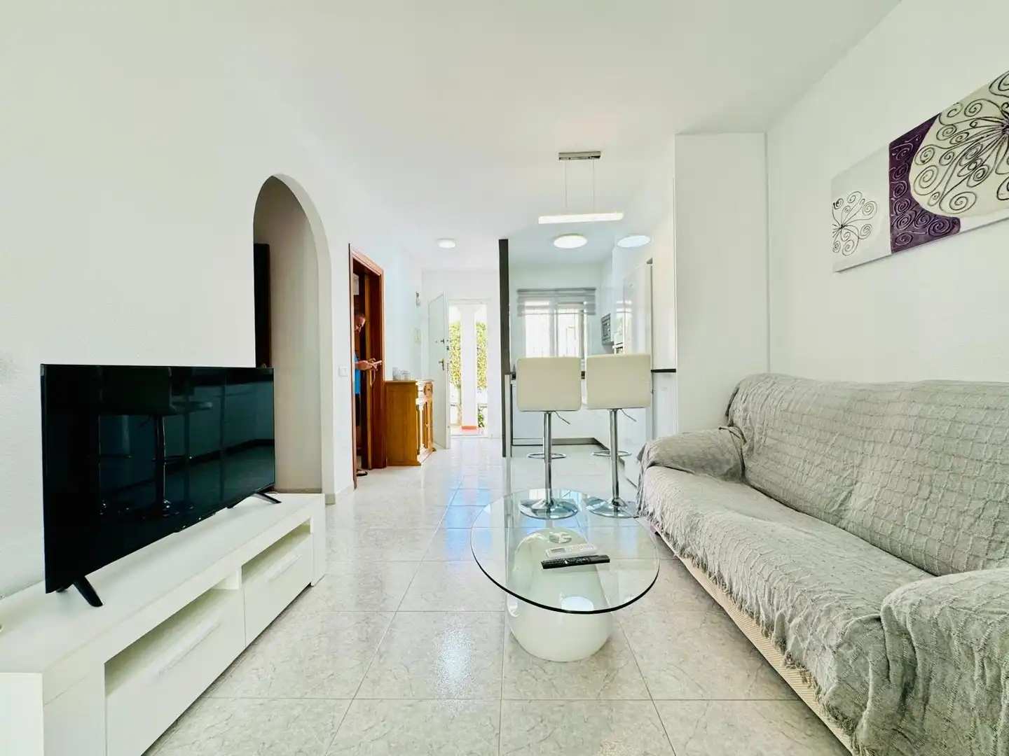 Sala de estar de Apartamento en venta en Torrox con Aire acondicionado y Piscina comunitaria