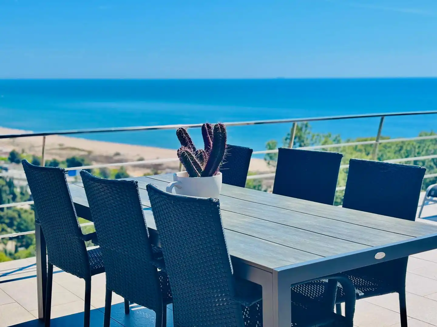 Terrace of Detached homes for rent in Sitges  with Air Conditioner, Heating and Parquet flooring