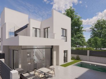 Adosado con piscina en venta en Los Montesinos