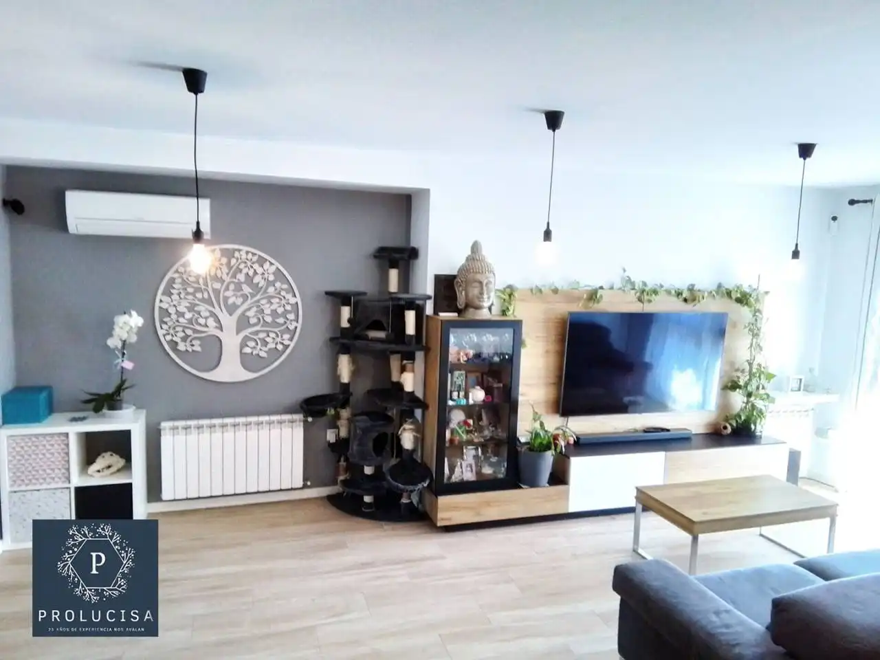 Sala d'estar de Casa adosada en venda en Moraleja de Enmedio amb Aire condicionat, Calefacció i Terrassa