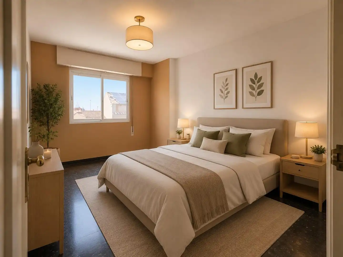Schlafzimmer von Wohnung zum Verkauf in Godella mit Klimaanlage und Balkon