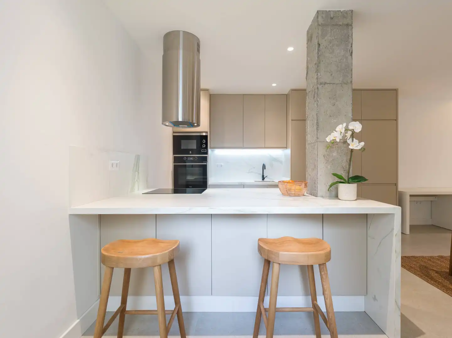 Cocina de Piso de alquiler en Las Palmas de Gran Canaria con Jardín privado y Terraza
