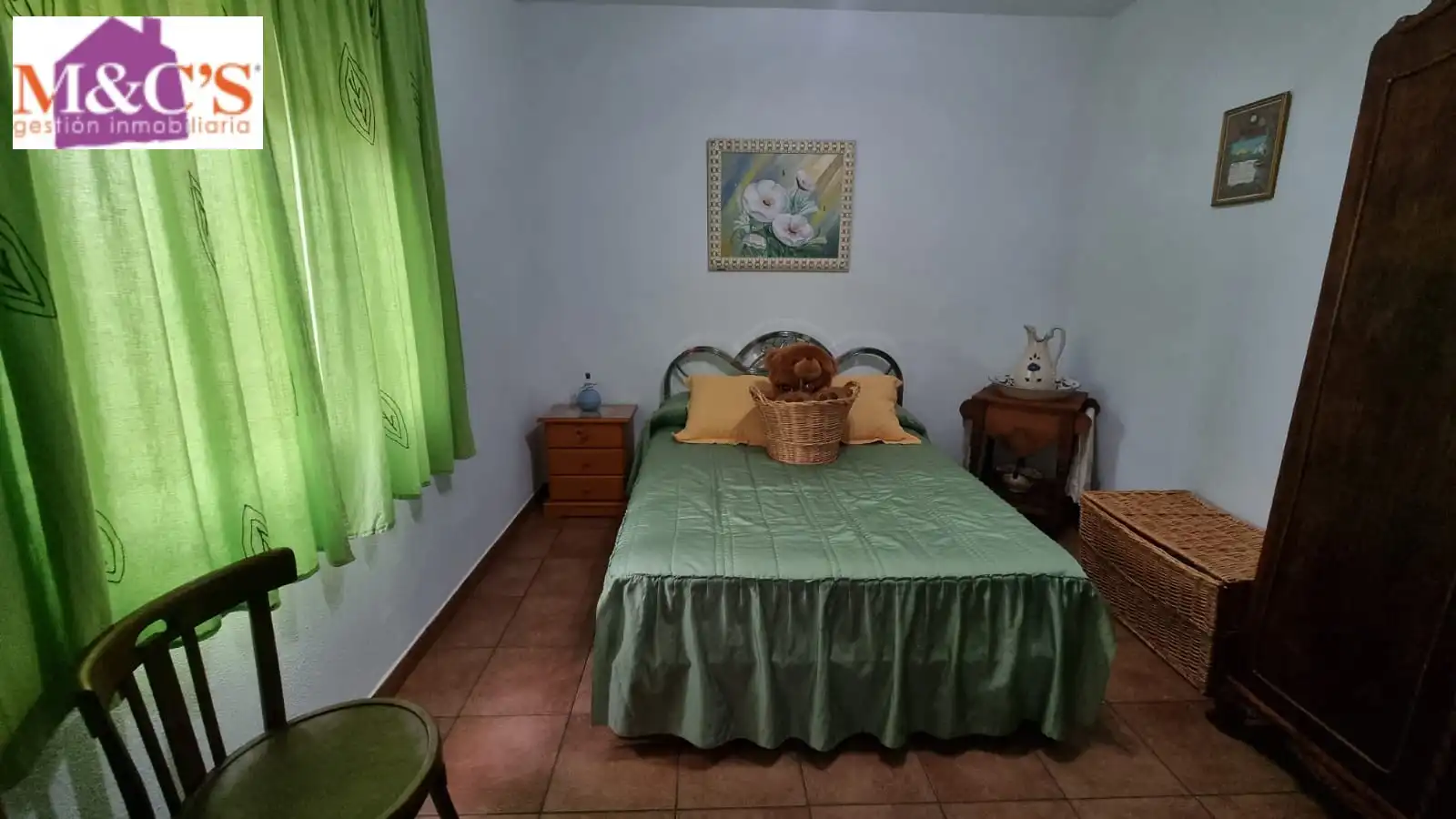 Bedroom of Houses for sale in Hinojosas de Calatrava  with Air Conditioner, Heating and Private garden