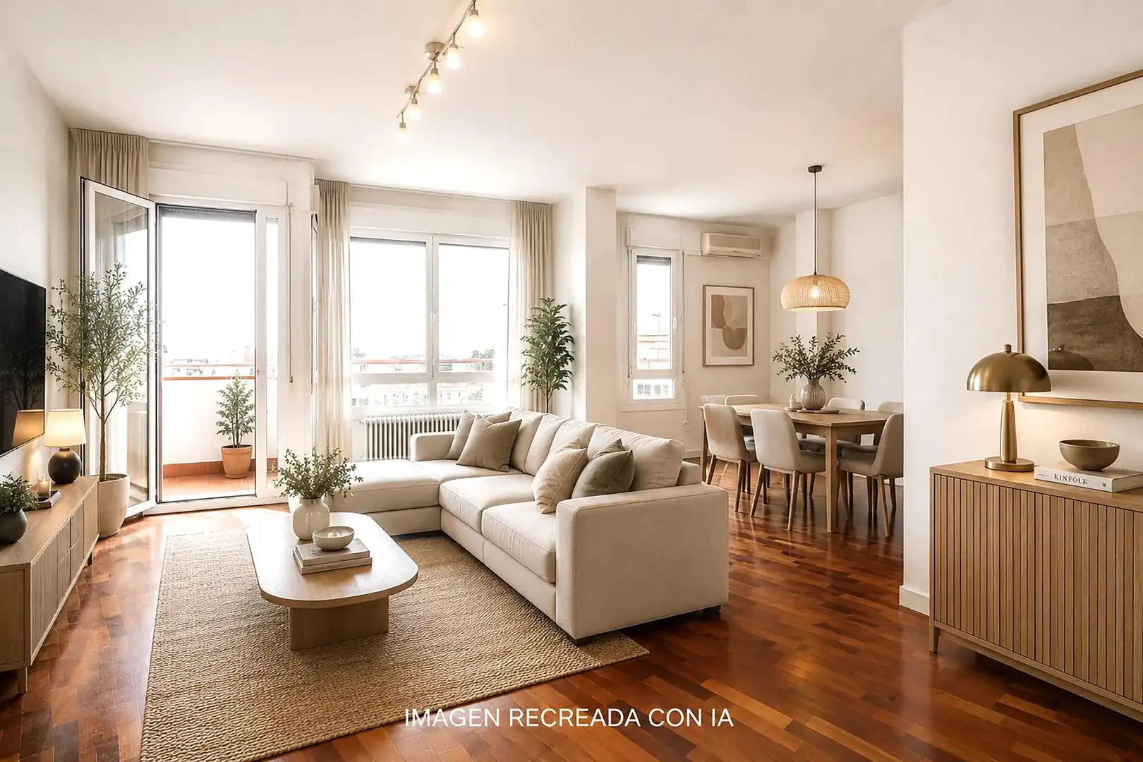 Living room of Attic for sale in Sabadell  with Air Conditioner, Heating and Parquet flooring