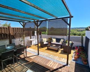 Terrace of Single-family semi-detached for sale in La Pobla Llarga  with Terrace, Furnished and Oven