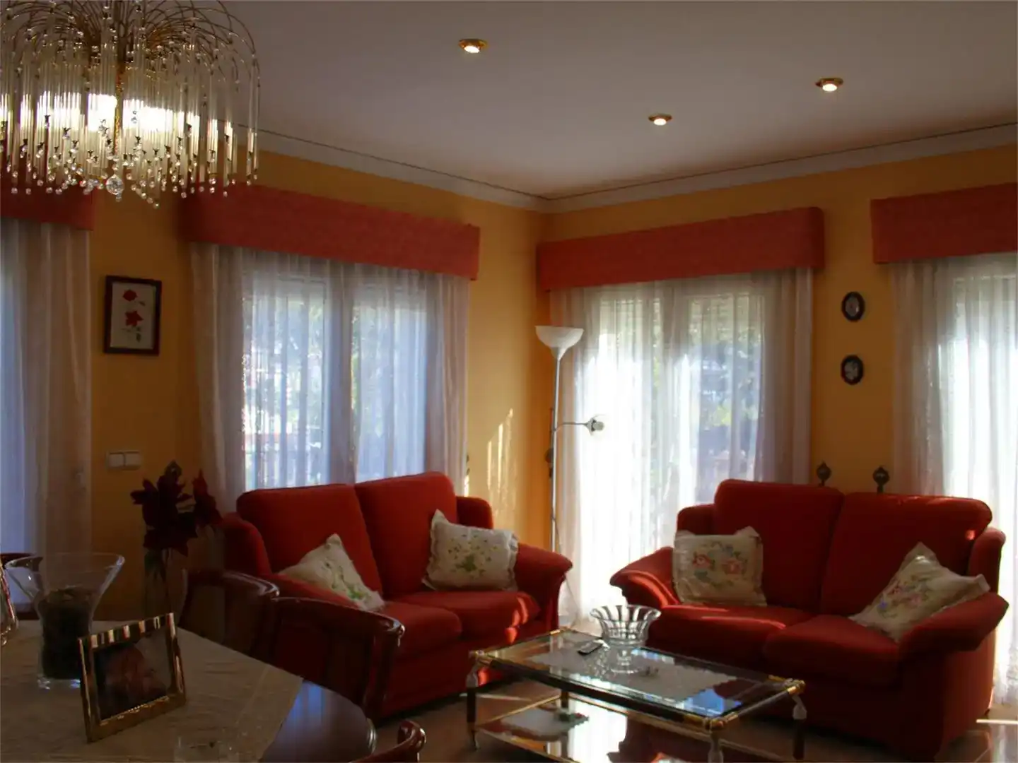Sala de estar de Casa o chalet en venta en Pedreguer con Aire acondicionado, Piscina y Balcón
