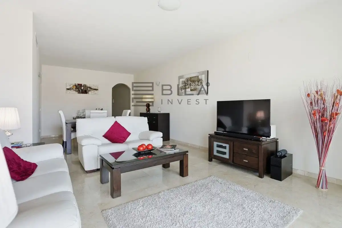 Sala de estar de Piso en venta en Mijas con Aire acondicionado, Terraza y Trastero