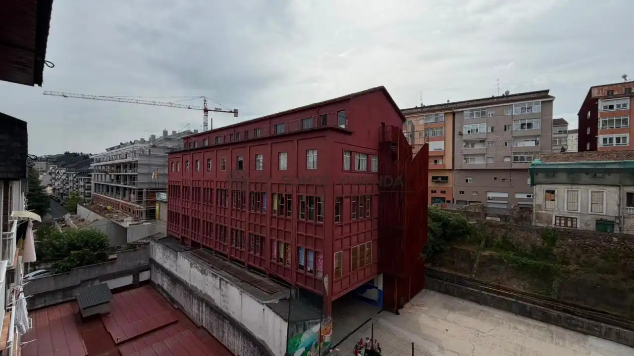 Exterior view of Flat for sale in Ourense Capital   with Heating, Furnished and Balcony