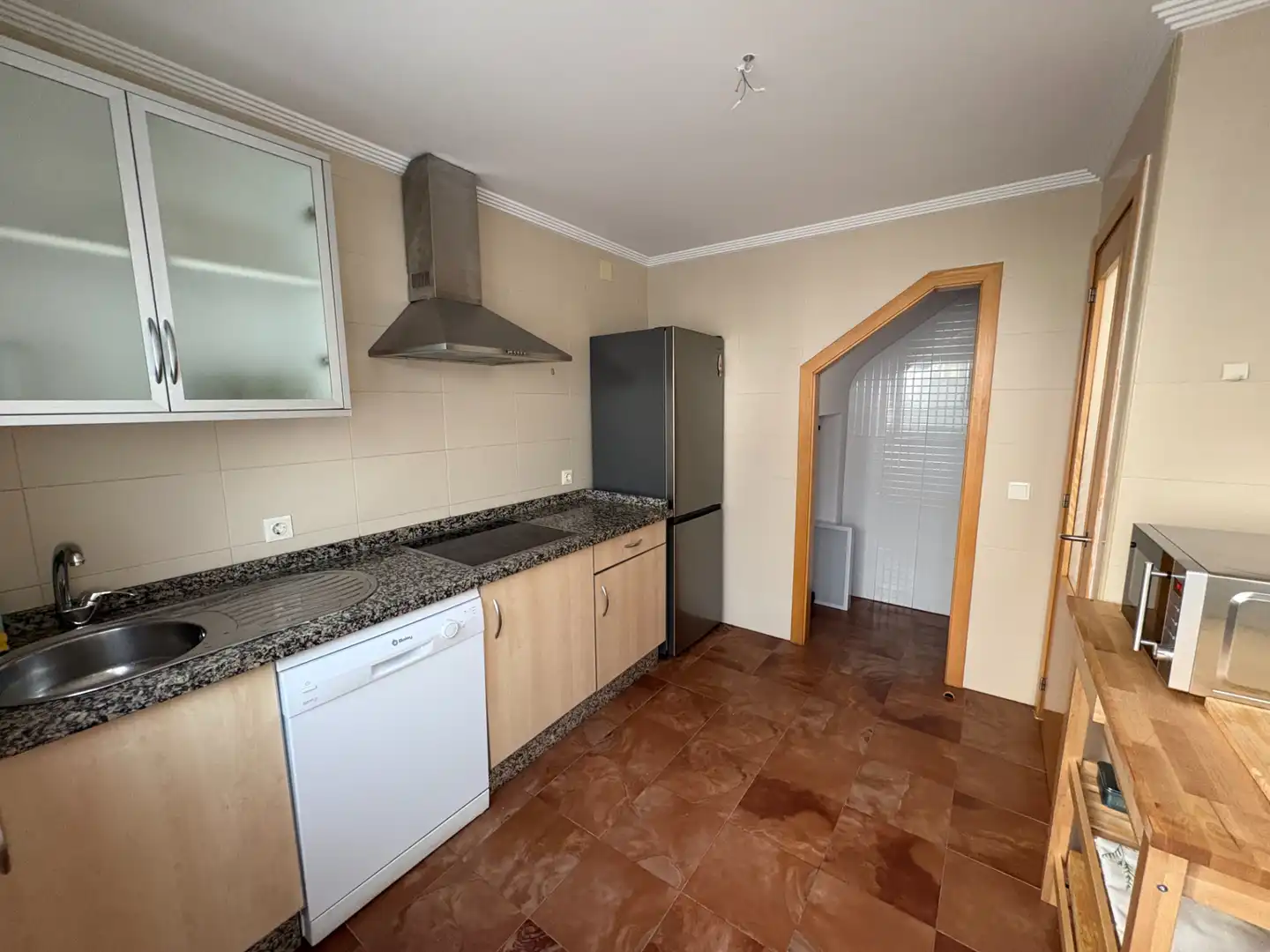 Küche von Wohnung zur Miete in El Portil mit Terrasse, Möbliert und Balkon