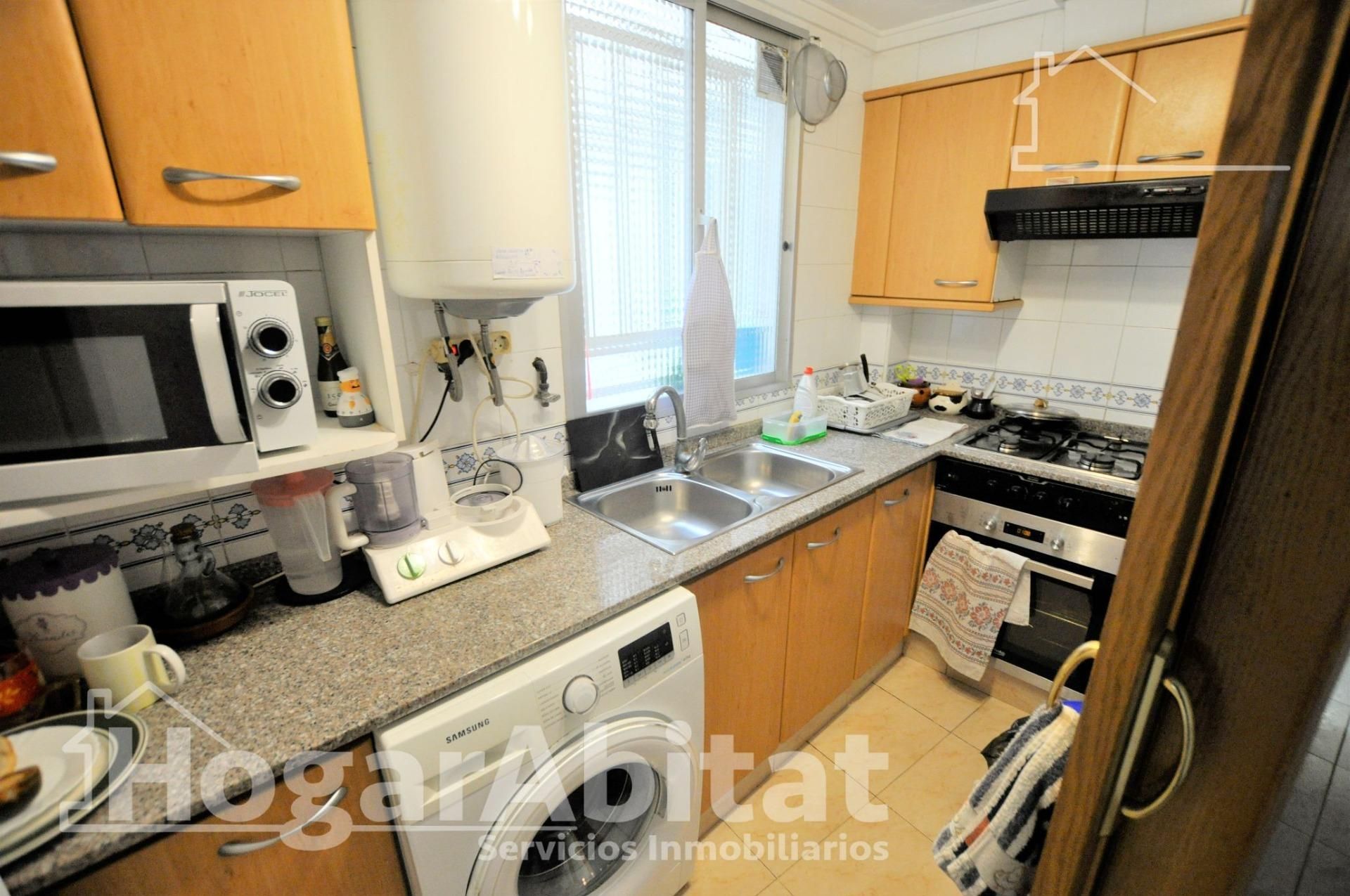 Kitchen of Flat for sale in Xirivella  with Air Conditioner, Heating and Storage room