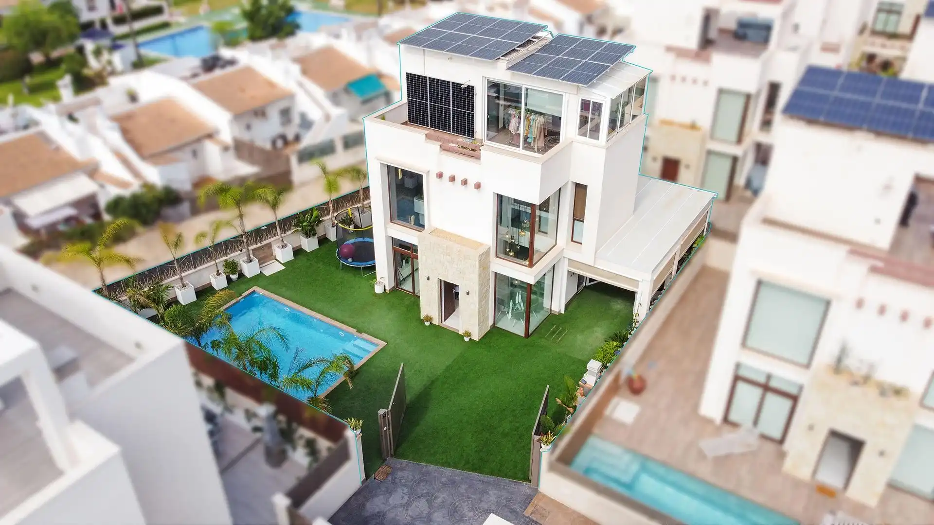 Exterior view of Houses for sale in Rojales  with Air Conditioner, Heating and Private garden