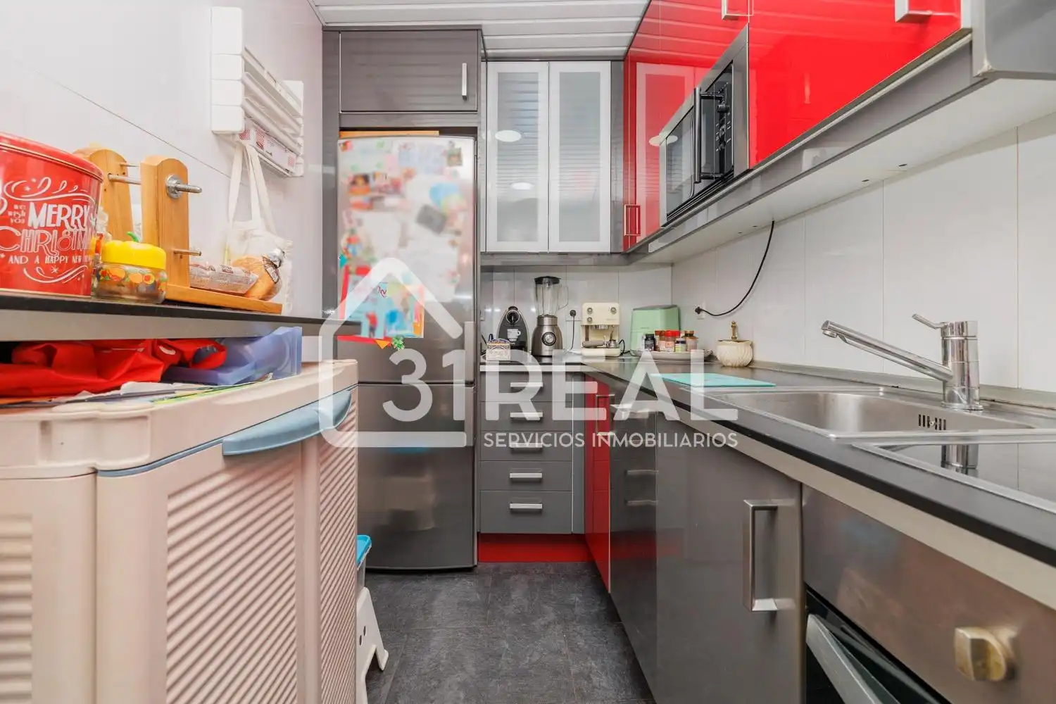 Kitchen of Flat for sale in Madrid  with Air Conditioner, Heating and Terrace