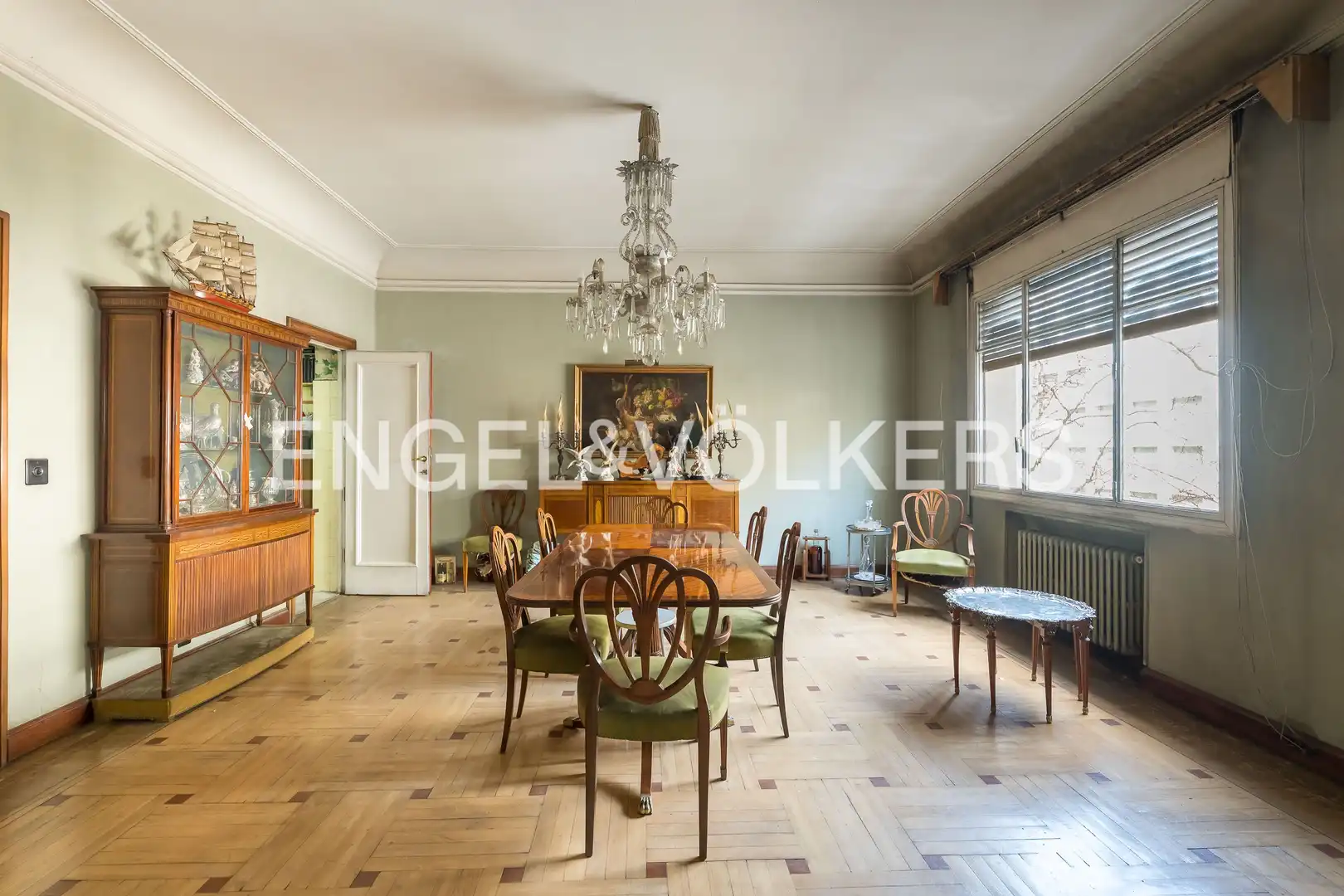 Esszimmer von Wohnung zum Verkauf in Madrid mit Heizung, Parkett und Abstellraum