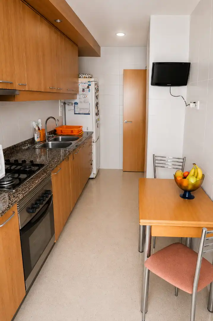 Kitchen of Flat for sale in Badalona  with Storage room, Oven and Balcony