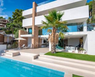 Exterior view of House or chalet for sale in Castelldefels  with Air Conditioner, Heating and Private garden