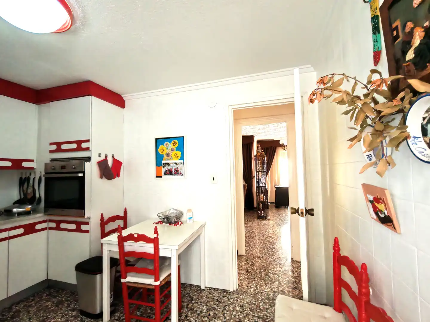 Kitchen of Flat for sale in Elche / Elx  with Furnished, Oven and Washing machine