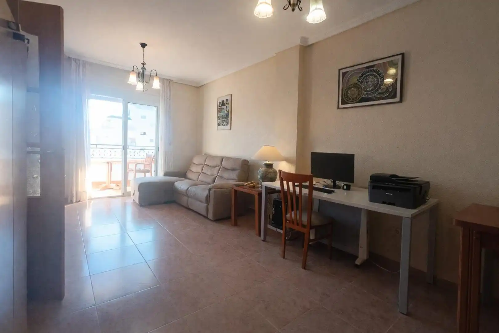 Living room of Flat for sale in Roquetas de Mar  with Terrace and Community pool
