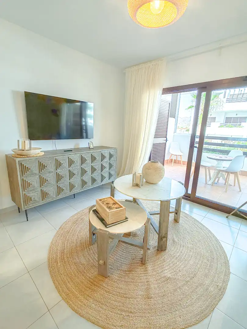 Wohnzimmer von Wohnung zum Verkauf in Pulpí mit Klimaanlage, Heizung und Terrasse