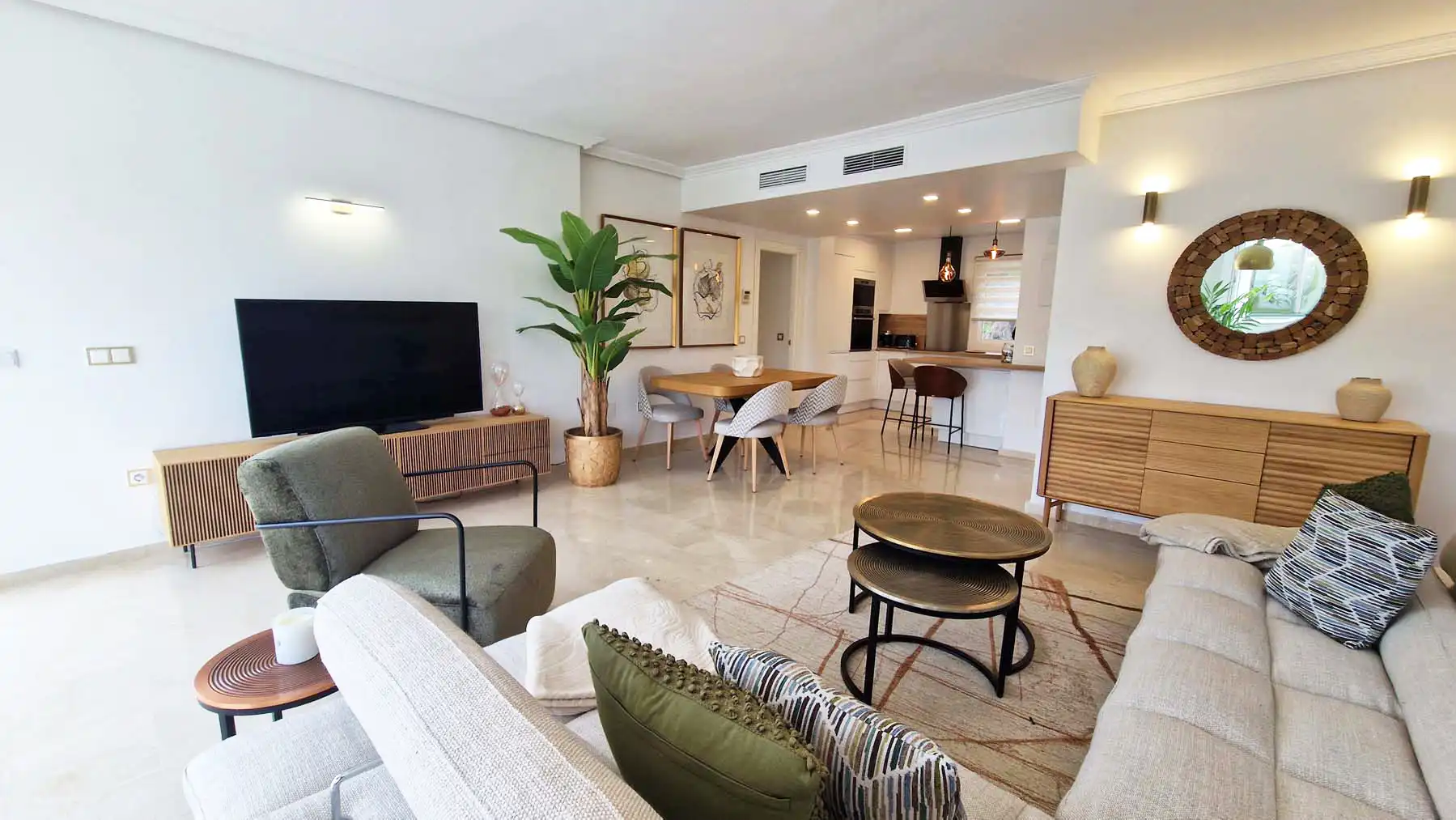 Sala de estar de Ático en venta en Benalmádena con Aire acondicionado, Calefacción y Terraza