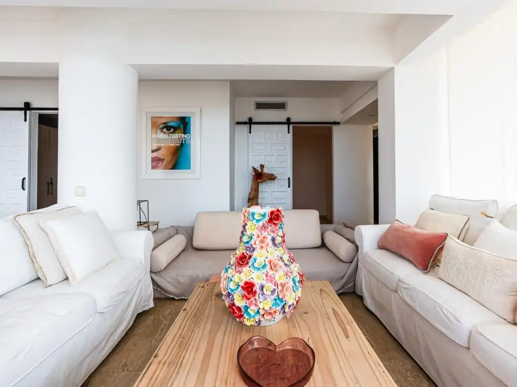Sala de estar de Apartamento en venta en Sant Josep de sa Talaia con Calefacción y Jardín privado